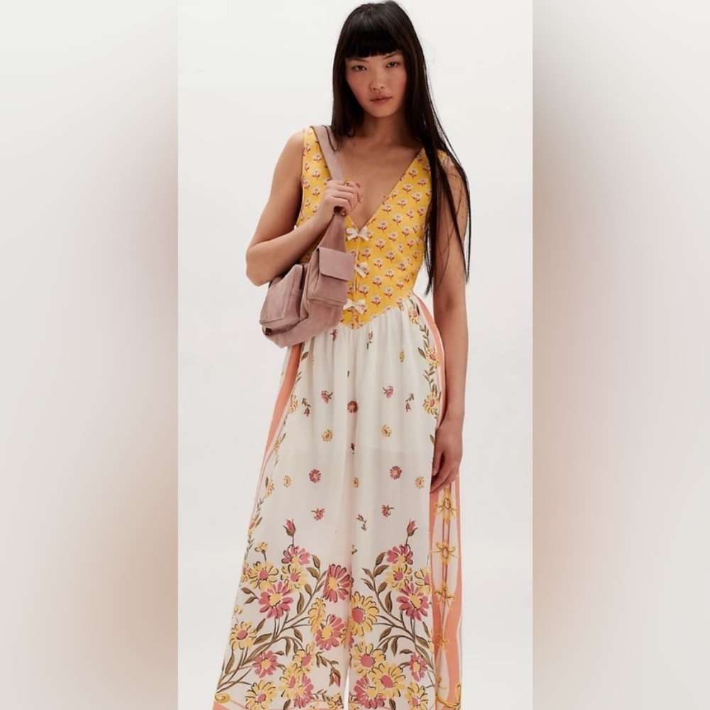 NWT FREE PEOPLE BALI HONEYDEW JUMPSUIT XS